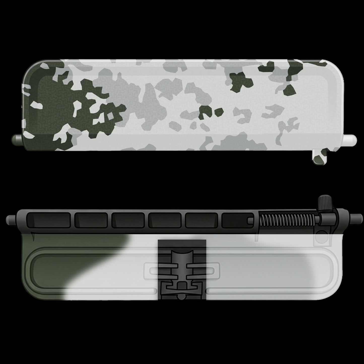 German Flecktarn Snow - AR-15 Dust Cover