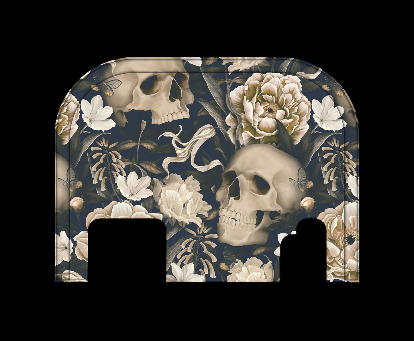 Skull Flowers - Glock Back Plate