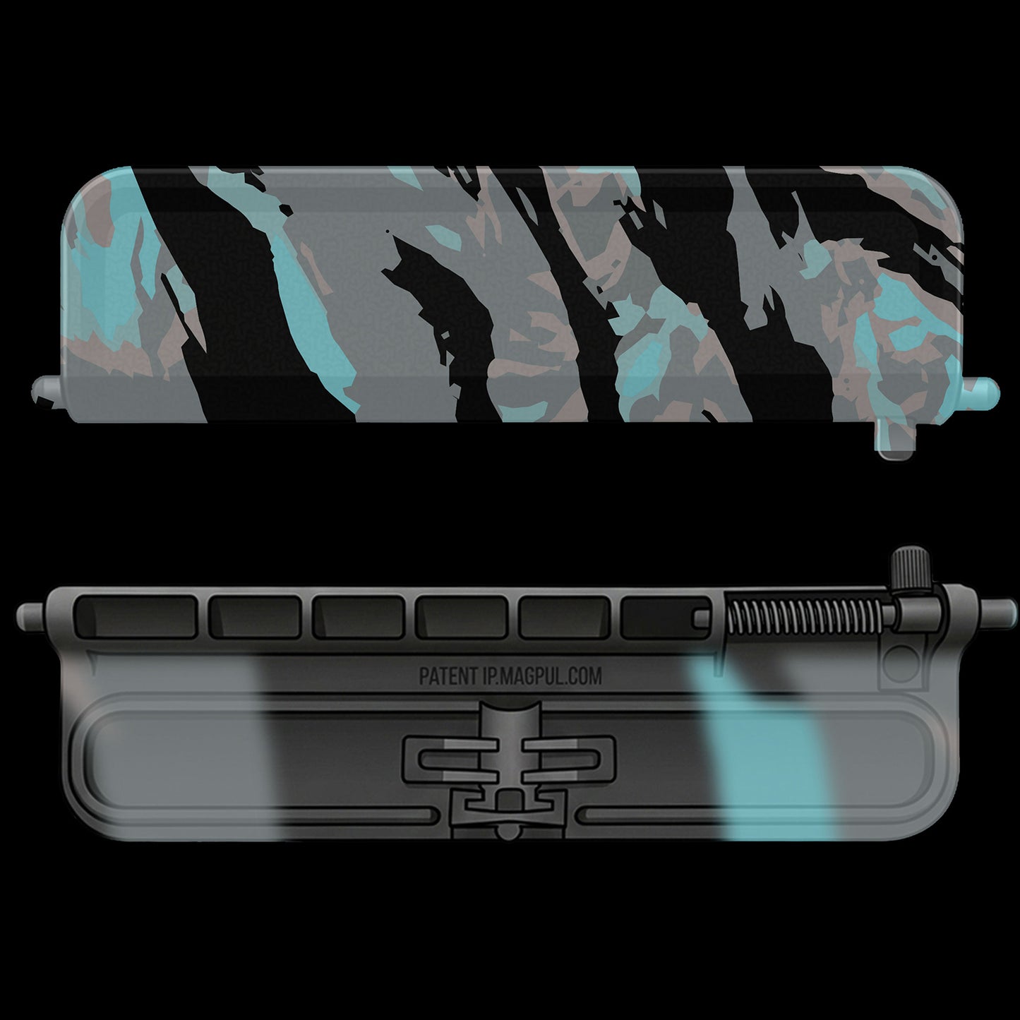 Blue Tiger Stripe - AR-15 Dust Cover