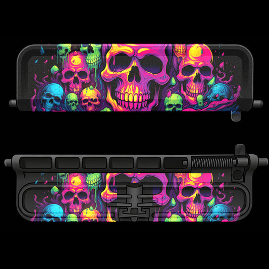 Neon Skulls - AR-15 Dust Cover