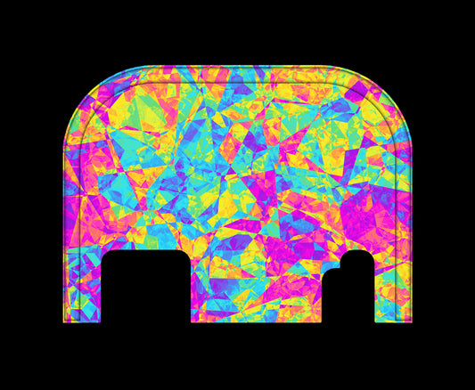 Rainbow Mosaic - Glock Back Plate