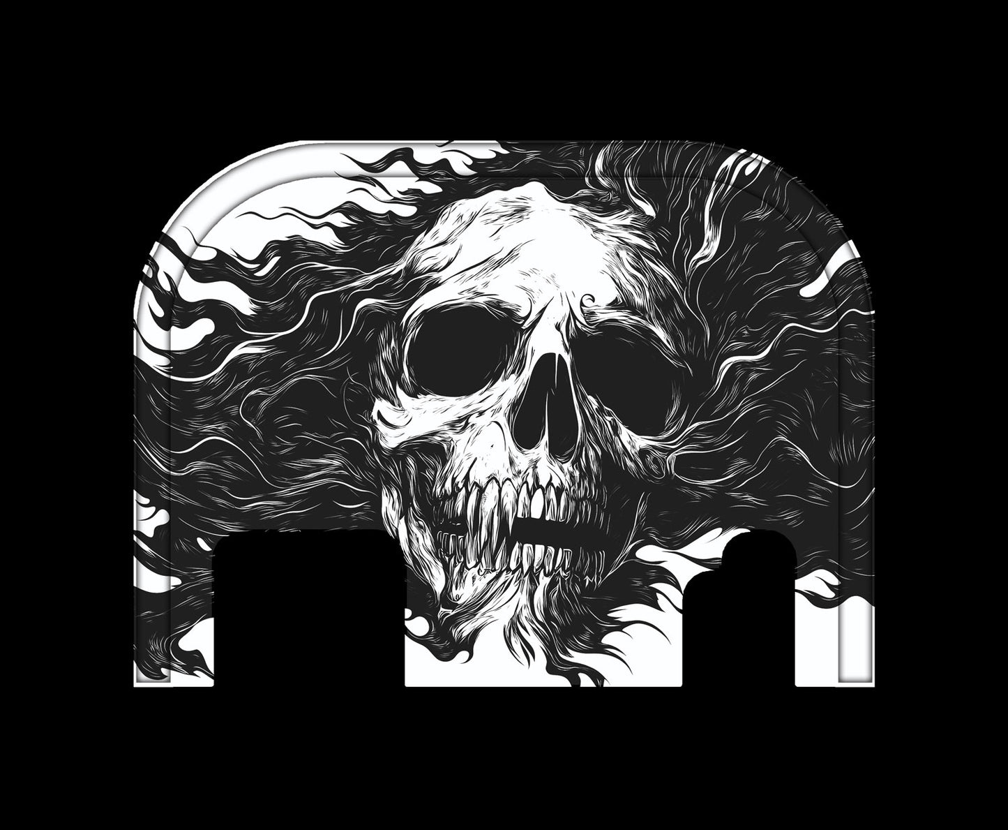 Skull Flames - Glock Back Plate