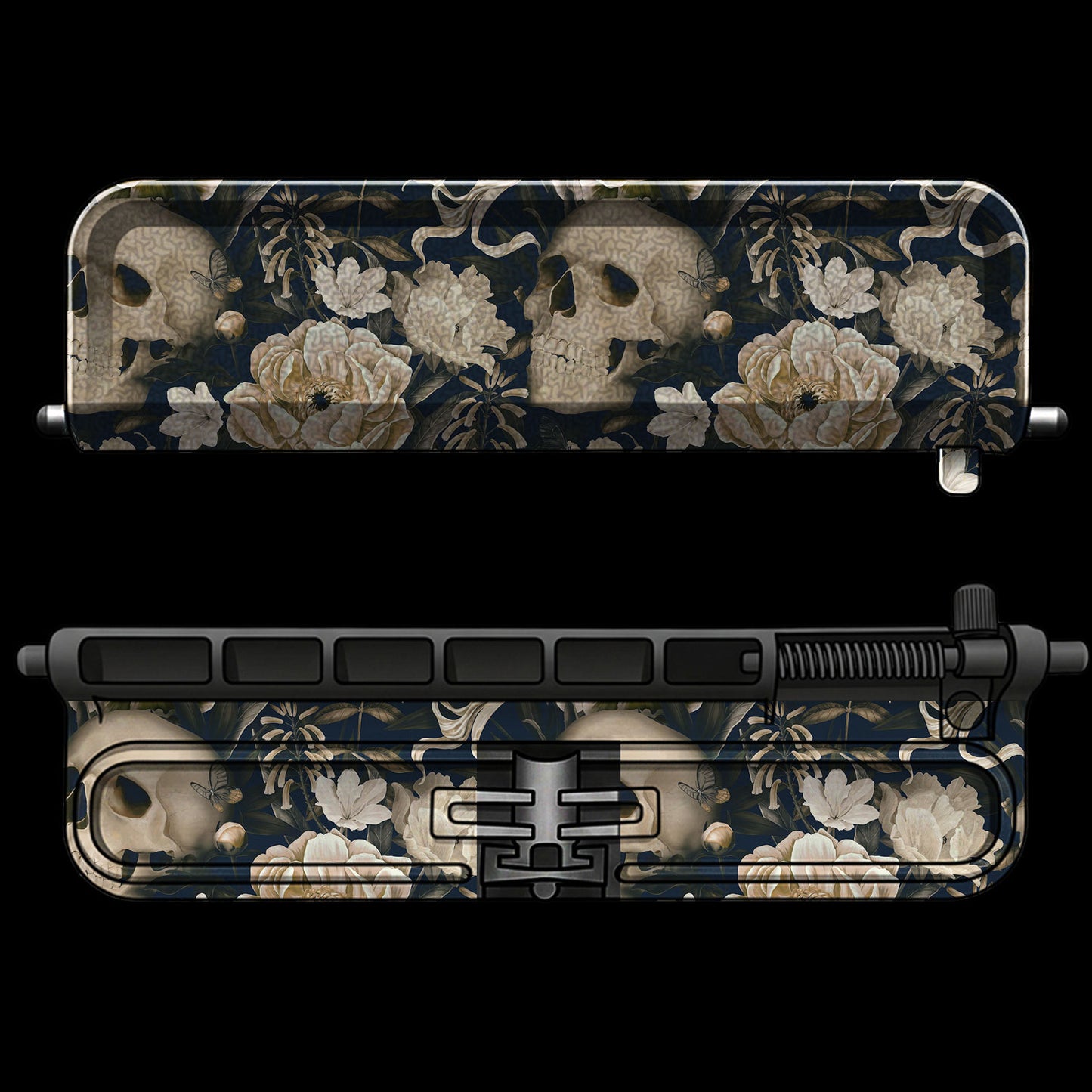 Skull Flowers - AR-15 Dust Cover