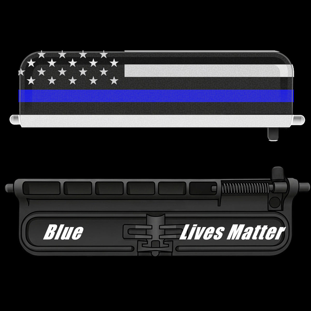 Thin Blue Line - AR-15 Dust Cover – Dirty J Designs